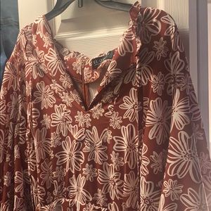 A beautiful print A-line dress